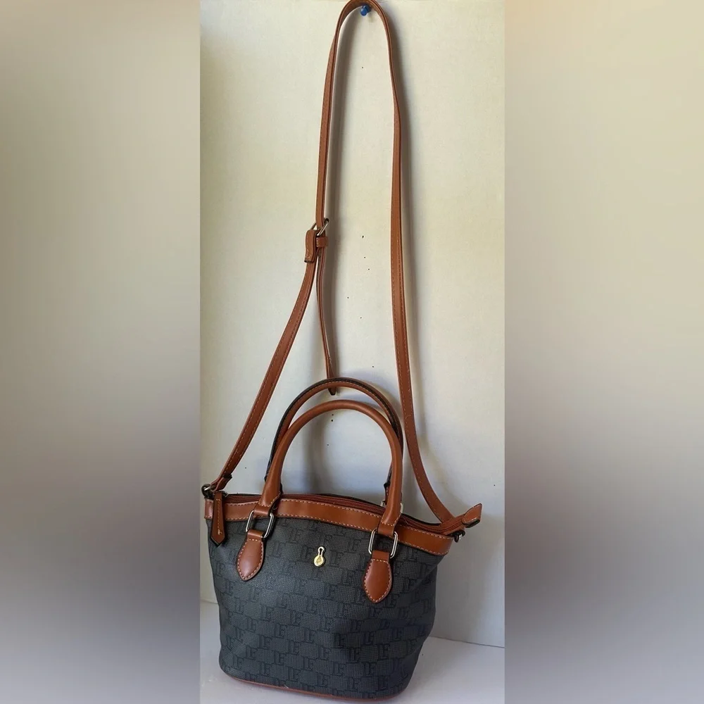 Chic London Fog Monogram Crossbody & Satchel Handbag